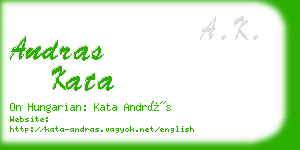 andras kata business card